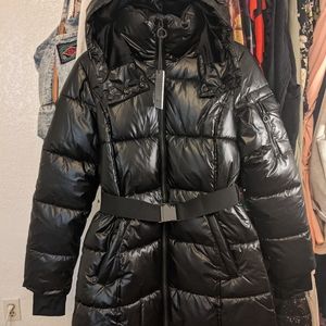 NOIZE Becka Hooded Waterproof Puffer Black Small S